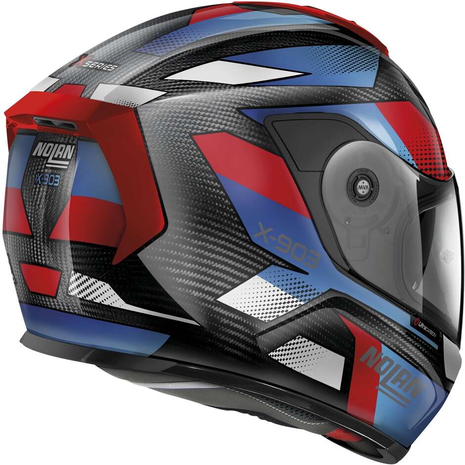 Nolan X-903 UC HIGHSPEED 078 Full Face Motorcycle Helmet Blue Red White