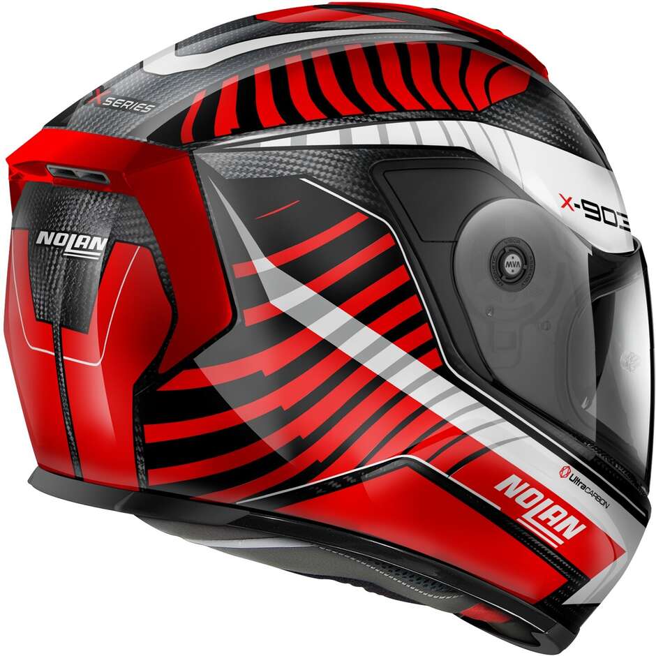 Nolan X-903 UC STARLIGHT 073 Full Face Motorcycle Helmet Red White