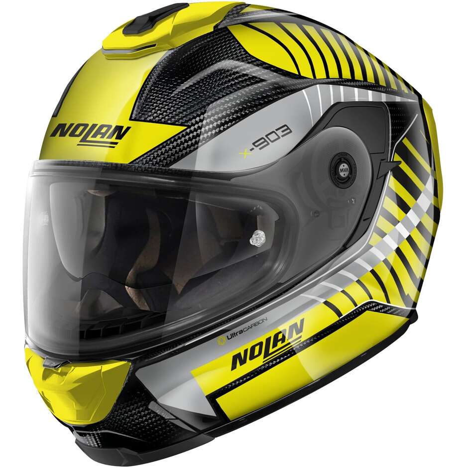 Nolan X-903 UC STARLIGHT 074 Full Face Motorcycle Helmet Yellow Silver