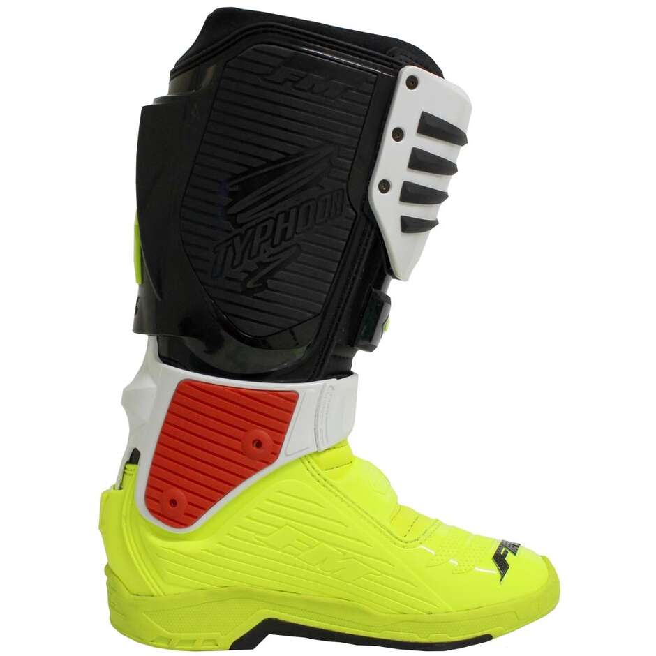 Noto Cross Enduro FM Racing TYPHOON 3 Boots Black White Yellow