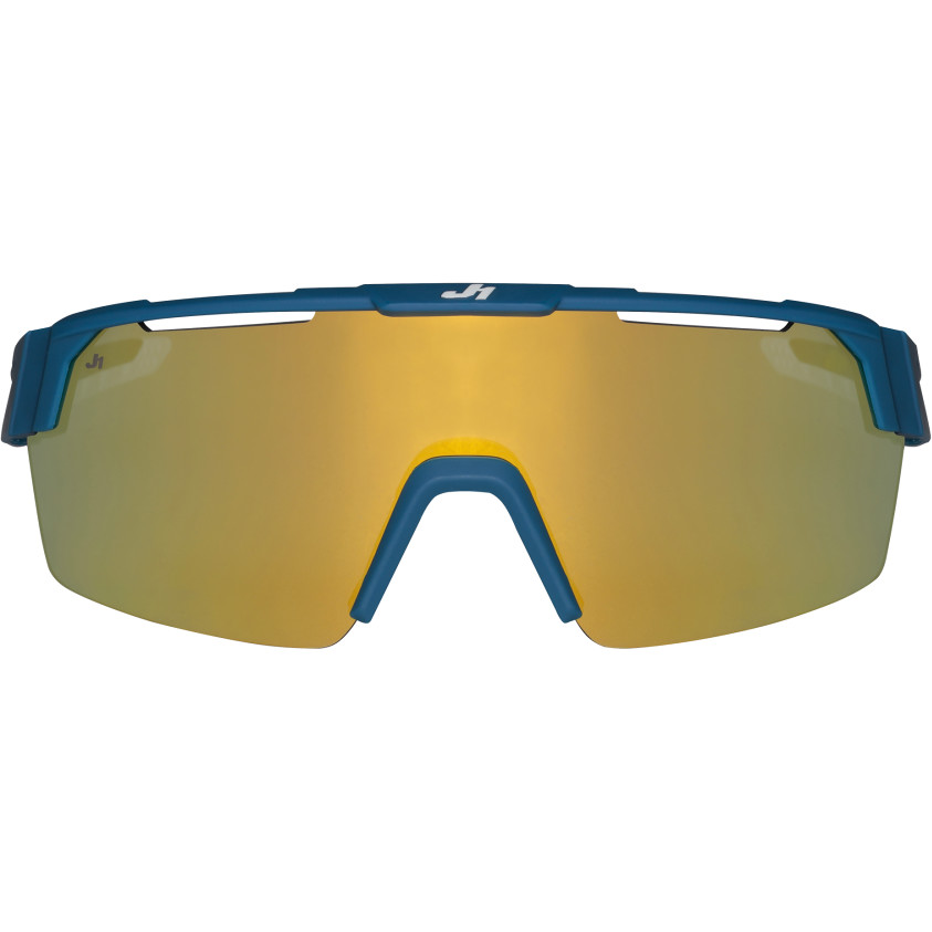 Nur 1 SNIPER URBAN Sportfahrradbrille Blau Weißgold Spiegelobjektiv