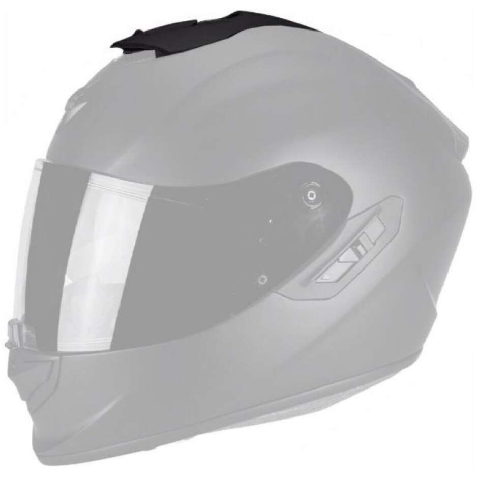 Oberer Lufteinlass von Scorpion für Exo-1400 Evo Air Carbon Helm (Größen L-XL), Schwarz glänzend