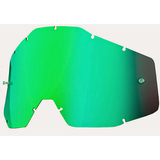 Objektiv Grün-Spiegel-Sonnenbrille 100% Vorlage für Racecraft Accuri und Strata