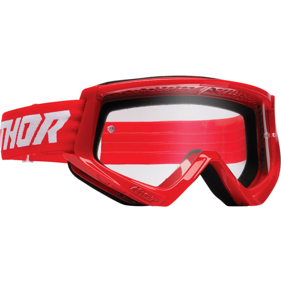Occhiale Maschera Moto Cross Enduro Thor COMBAT RACER Rosso 
