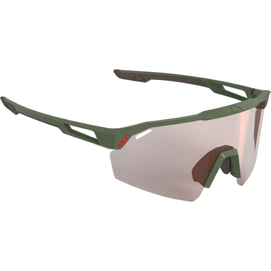 Occhiali da sole Leatt SpeedViz Lite Iriz Medium-Large Verde Satinato (Iriz Argento 30%)