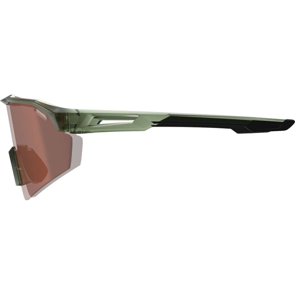 Occhiali da sole Leatt SpeedViz Lite Iriz Medium-Large Verde Satinato (Iriz Argento 30%)