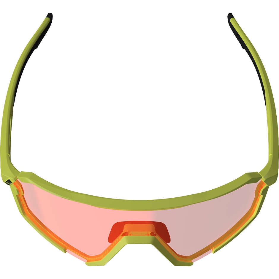 Occhiali Leatt RideViz Pro Iriz Cryztal Large Giallo Neon (Rosso 13%)