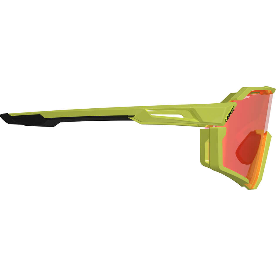 Occhiali Leatt RideViz Pro Iriz Cryztal Large Giallo Neon (Rosso 13%)