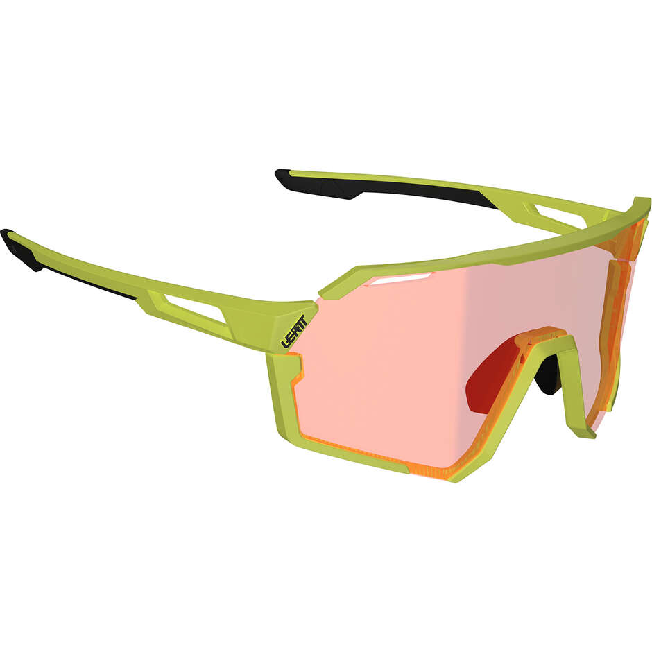 Occhiali Leatt RideViz Pro Iriz Cryztal Small Giallo Neon (Rosso 13%)