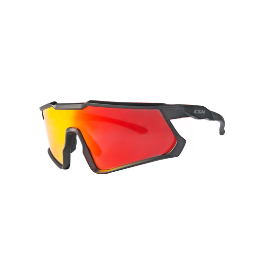 Occhiali Moto 771A HIT Nero IRIDIUM PLus Rossa taglia unica