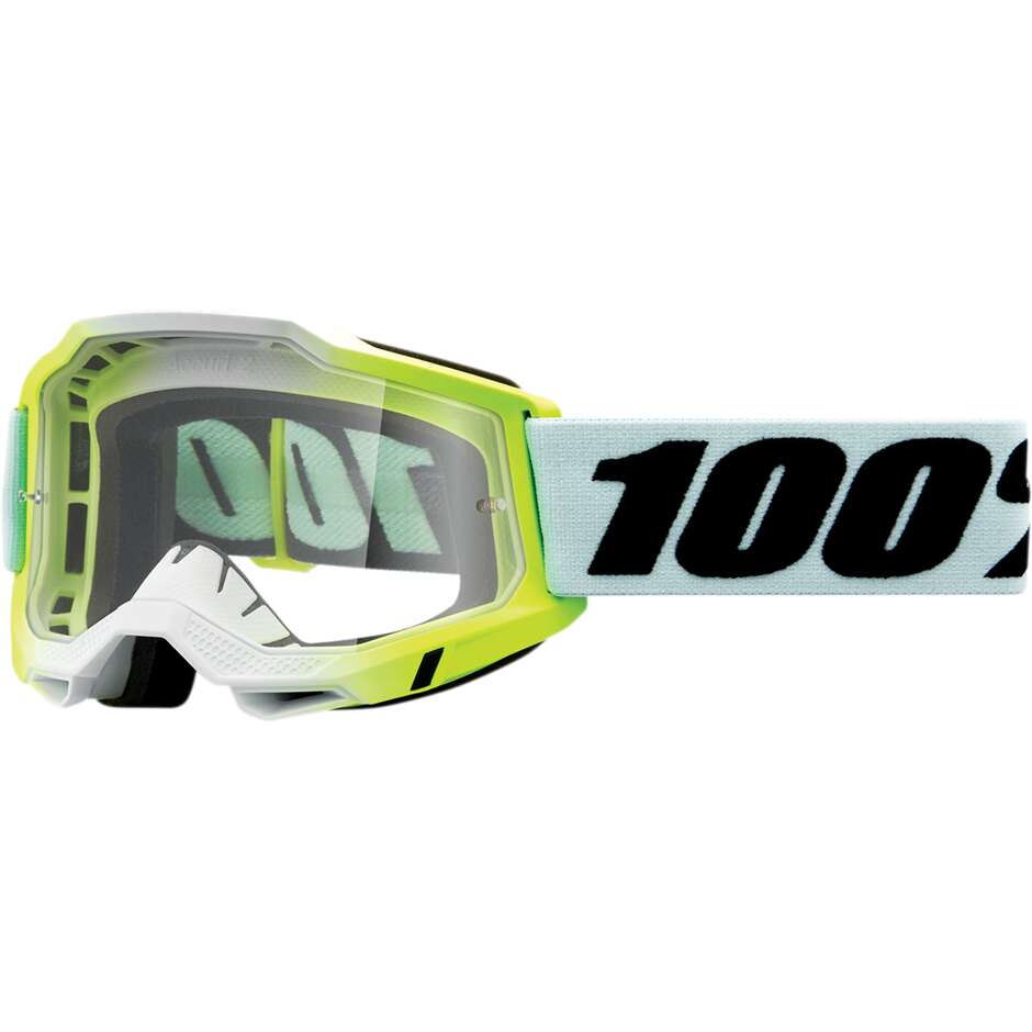 Occhiali Moto Cross Enduro 100% ACCURI 2 DUNDER Trasaprente