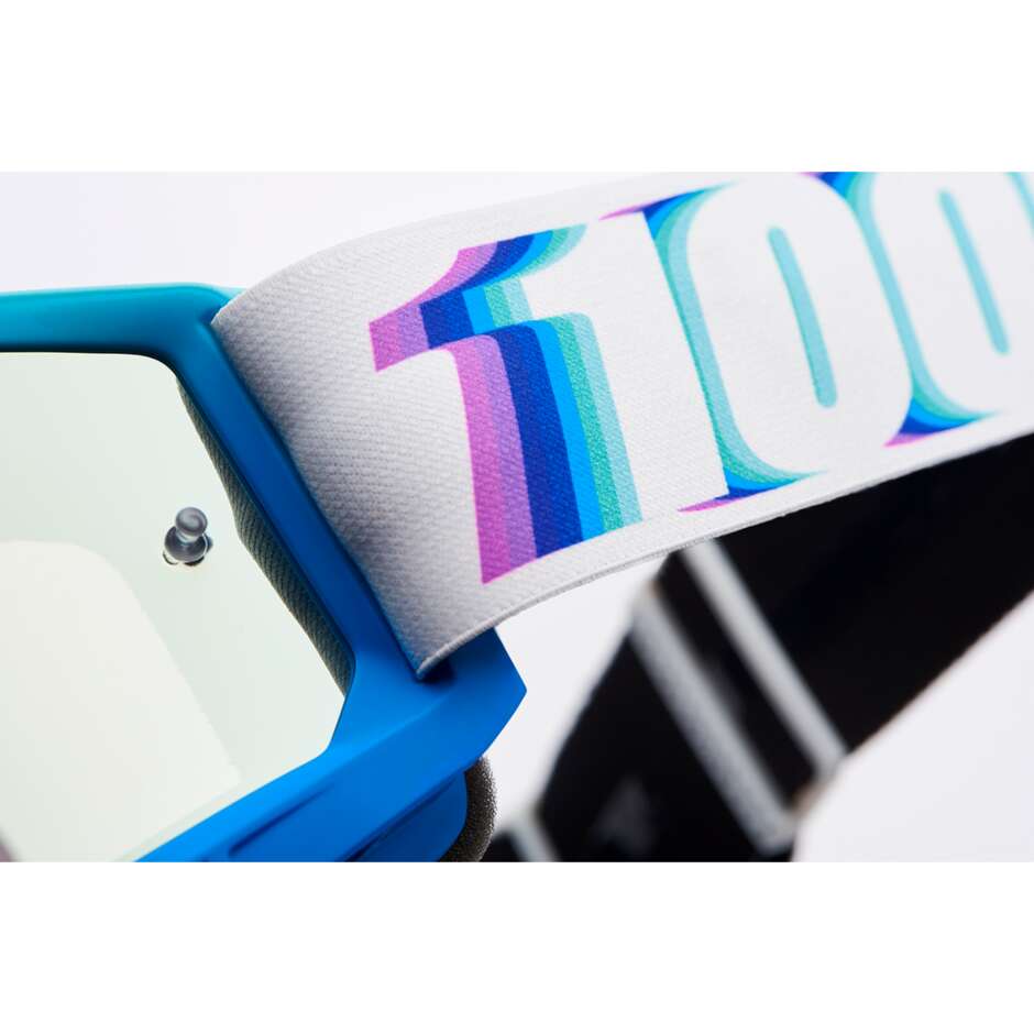 Occhiali Moto Cross Enduro 100% ACCURI 2 STAMINO Lente Specchio