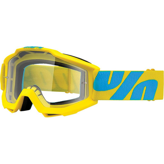 100% Accuri 2 Occhiali Sportivi - Lente Trasparente Anti-appannamento, Triplo Strato, Cinturino Largo 45mm - 2