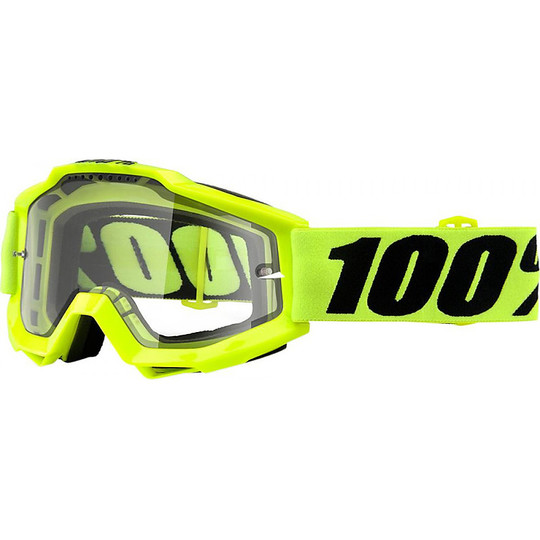 Occhiali Moto Cross Enduro 100% ACCURI Specials Fluo Yellow Enduro