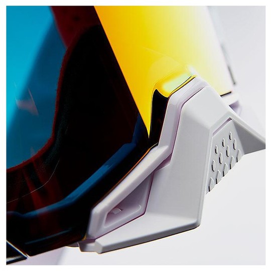 Occhiali Moto Cross Enduro 100% ARMEGA Royal Lente a Specchio Blu