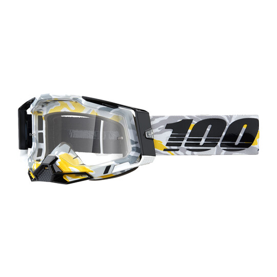 Occhiali Moto Cross Enduro 100% RACECRAFT 2 KORB Lente Trasparente