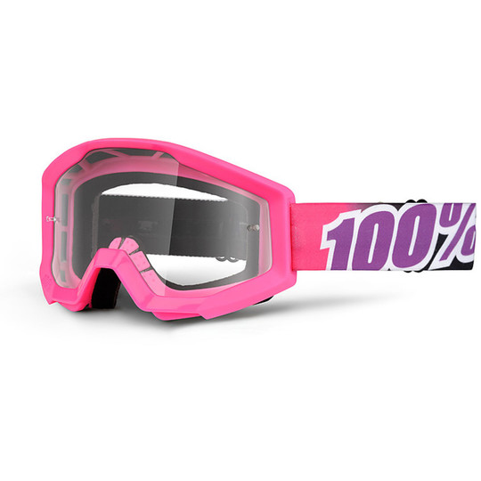  Occhiali Moto Cross Enduro 100% Strata Bubble Gum