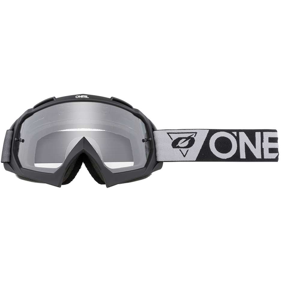 Occhiali Moto Cross Enduro Oneal B 10 Gogglepeedmetal Nero Grigio   Clear