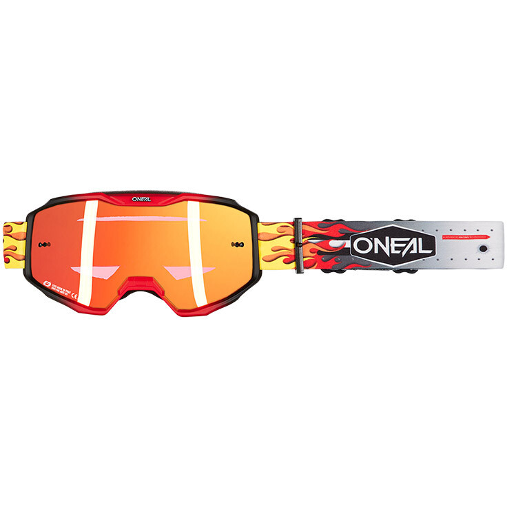Occhiali Moto Cross Enduro B-10 HR Multi Lente Radium taglia uni