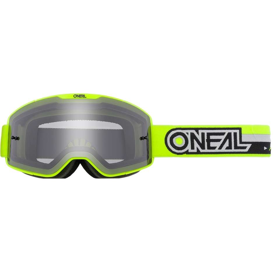 Occhiali Moto Cross Enduro Oneal B 20 Goggle Proxy Giallo Nero   Grigio
