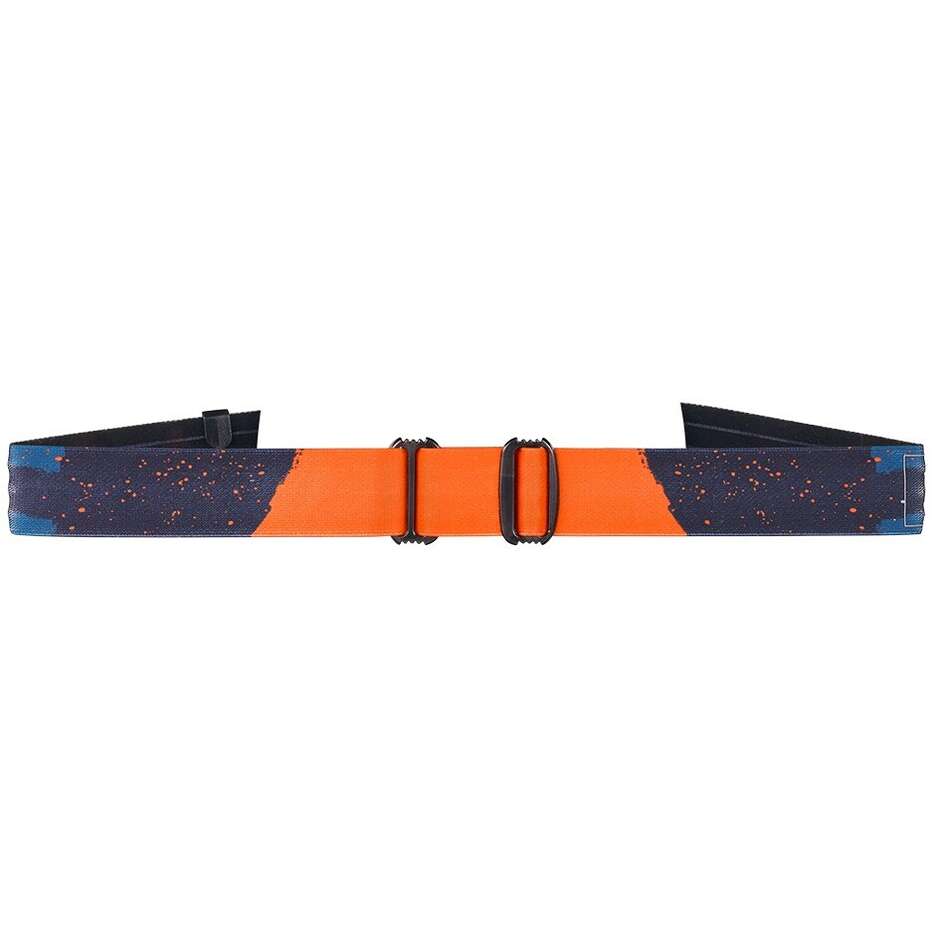 Occhiali Moto Cross Enduro Oneal B-22 PAINT Blu Arancione
