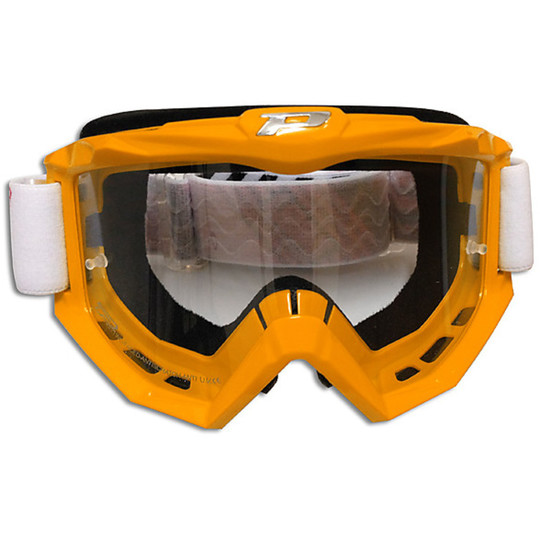 Occhiali Moto Cross Enduro Progrip Eco Colore Arancio 