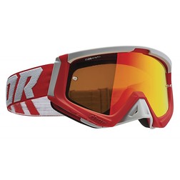 Maschera Motocross Enduro Fm Racing MUDDY Giallo Fluo Rosso - Stemaracing