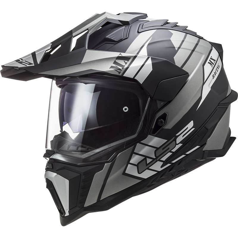 Off Road Ls2 MX701 EXPLORER HPFC ATLANTIS Matt Titanium Motorcycle Helmet