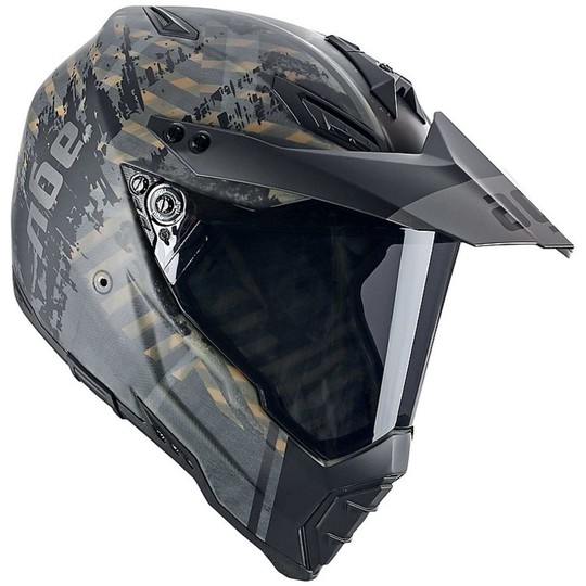 Off-road Motorcycle helmet AGV AX-8 Dual Evo GT Multi Grunge gunmetal