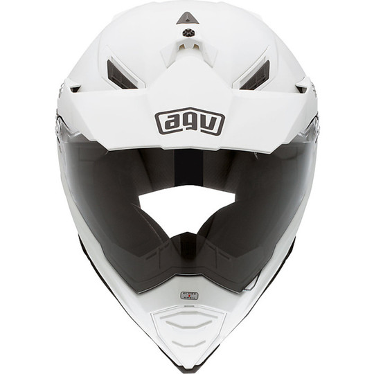 Off-road Motorcycle Helmet AGV AX-8 Dual Mono Ages Glossy White