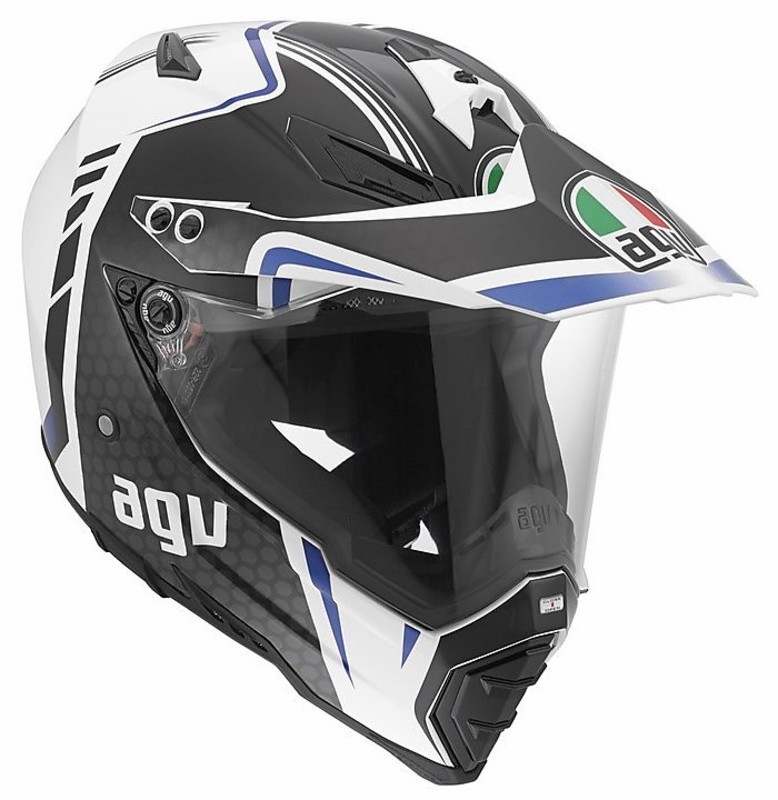 Helmets AGV WHITE AX-8 EVO NAKED SOLID MOTORCYCLE FULL 