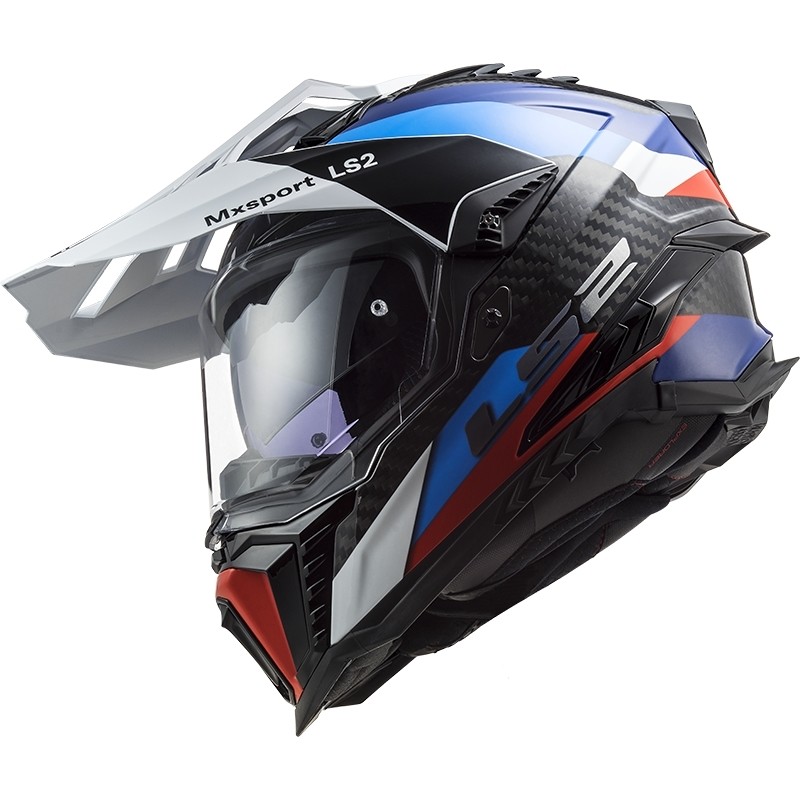Off Road Motorcycle Tourism Helmet In Carbon Ls2 MX701 Explorer C FRONTIER  Black Blue For Sale Online - Outletmoto.eu