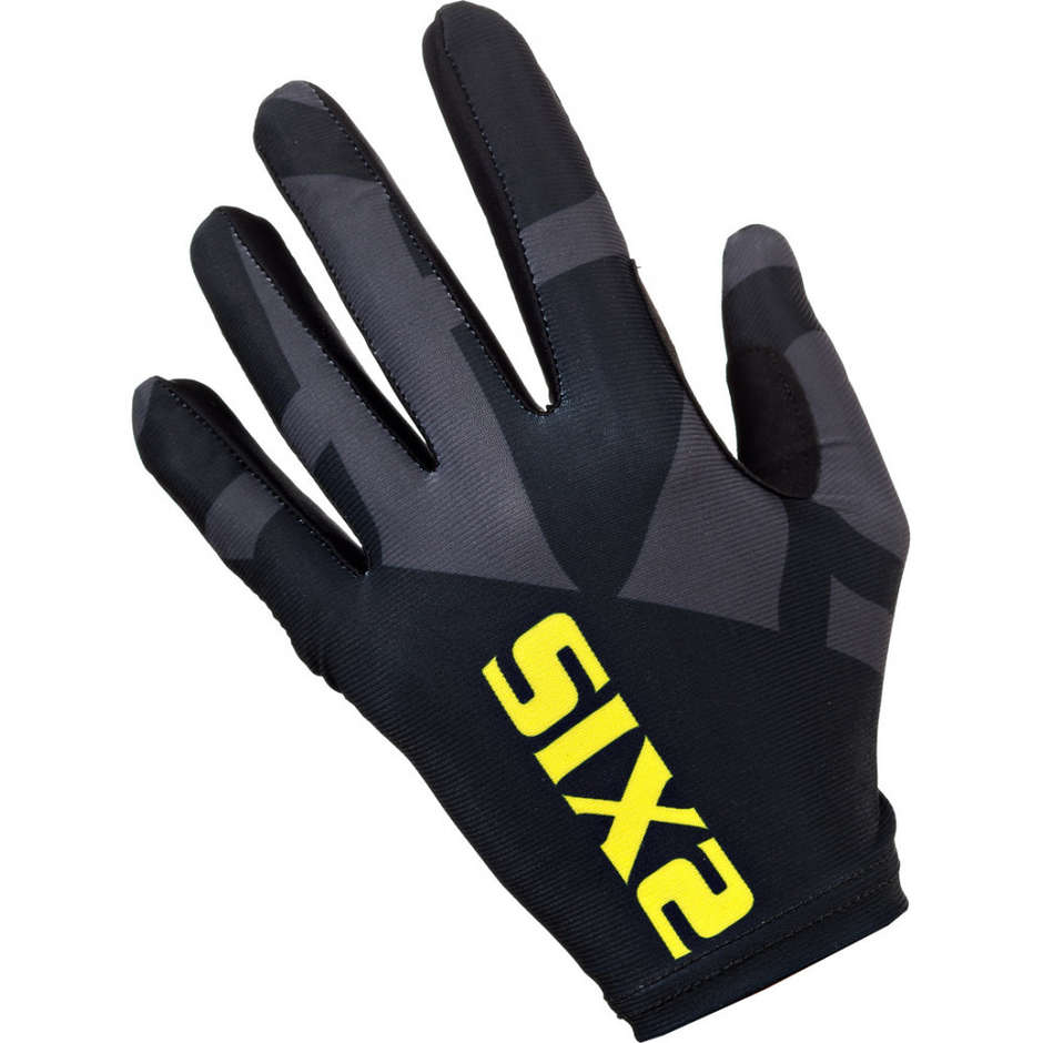 Off Road Sixs Summer MTB Glove Black Yellow