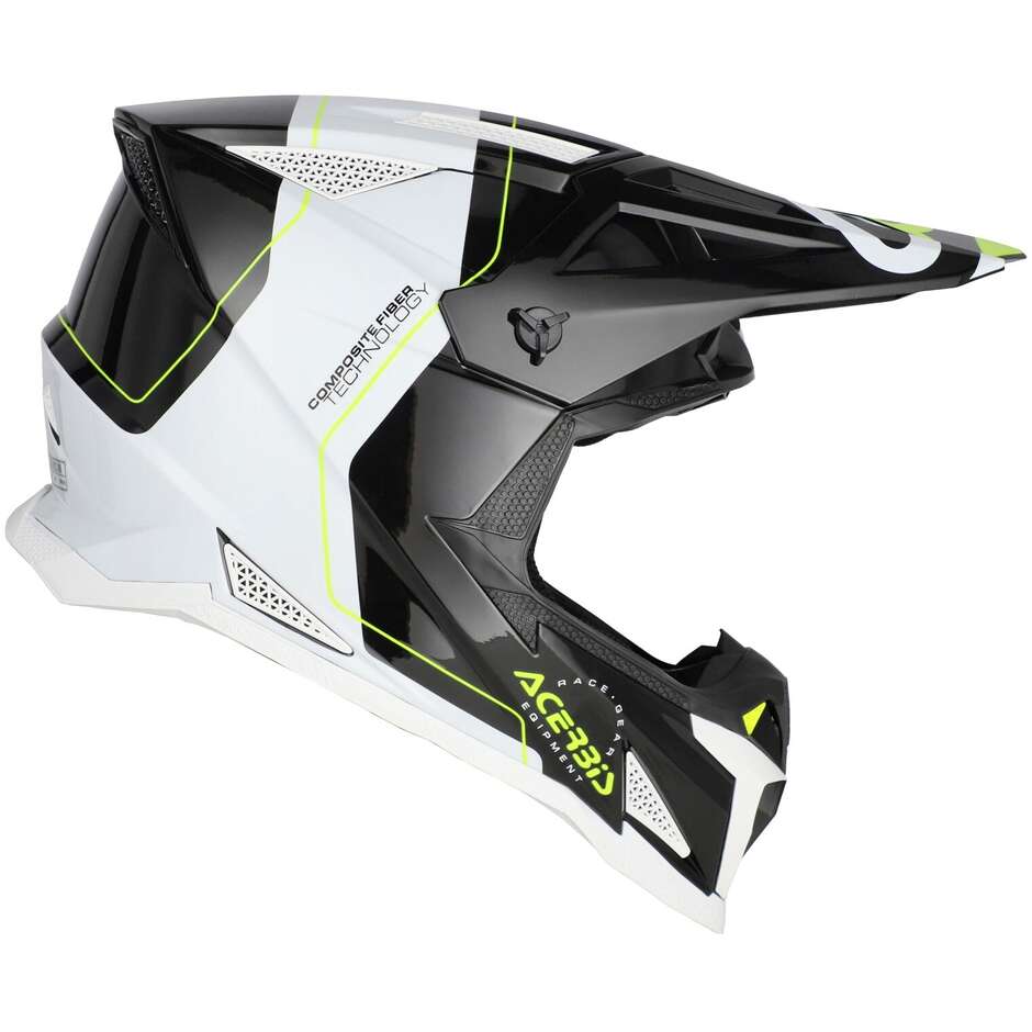 OFFROAD T711 Black White Cross Motorcycle Helmet