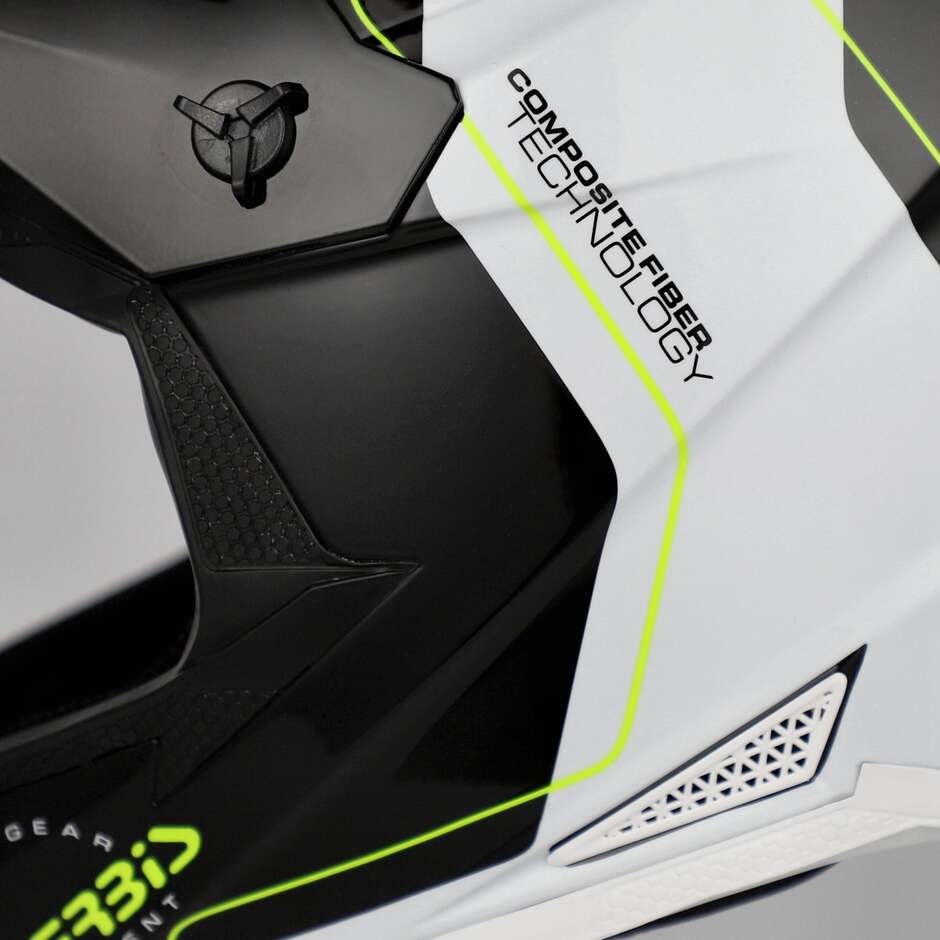 OFFROAD T711 Black White Cross Motorcycle Helmet