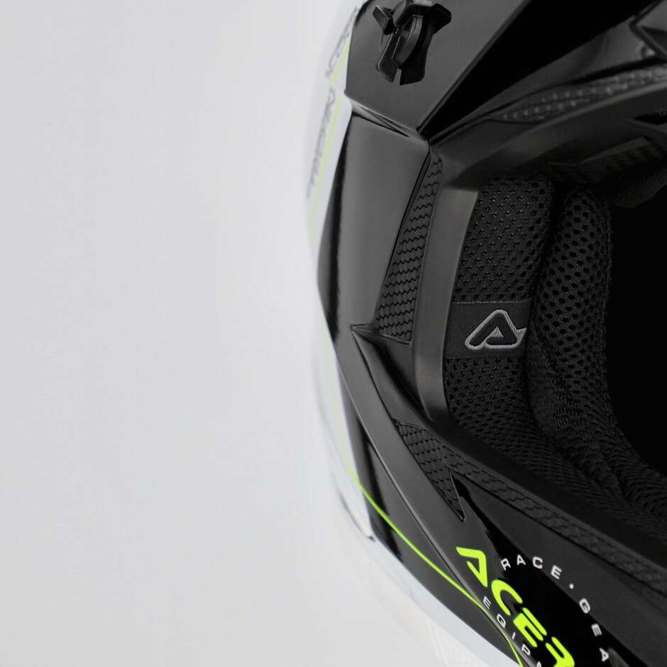 OFFROAD T711 Black White Cross Motorcycle Helmet