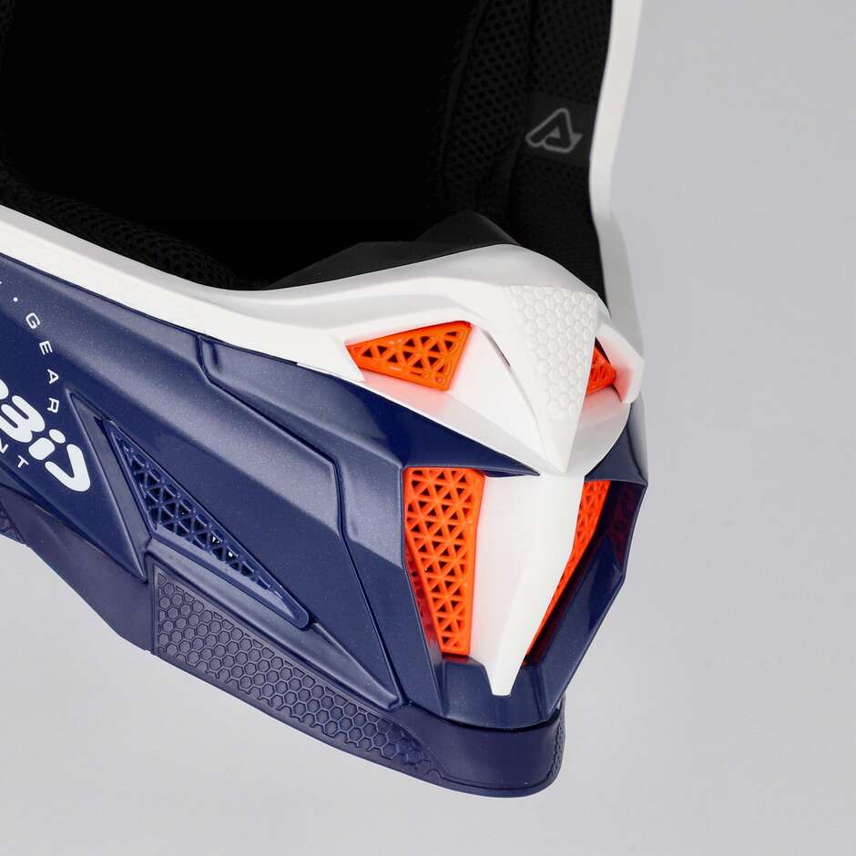 OFFROAD T711 Blue Orange Cross Motorcycle Helmet
