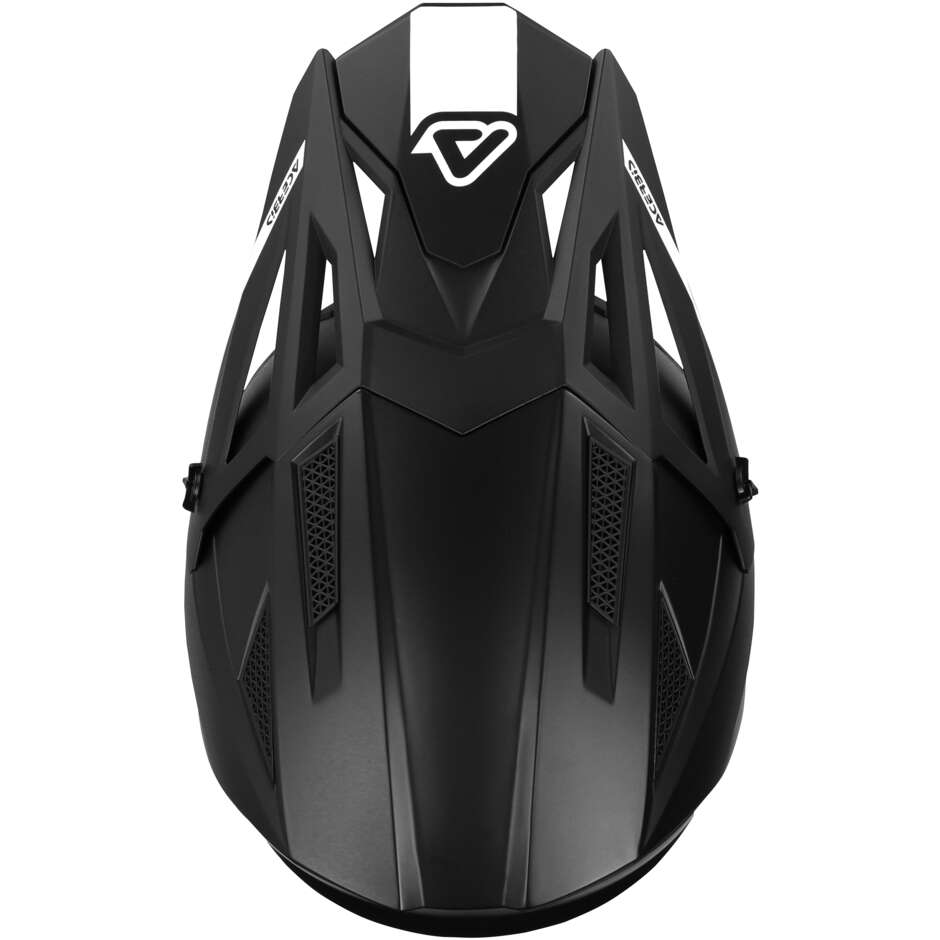 OFFROAD T711 Mattschwarzer Moto-Cross-Helm