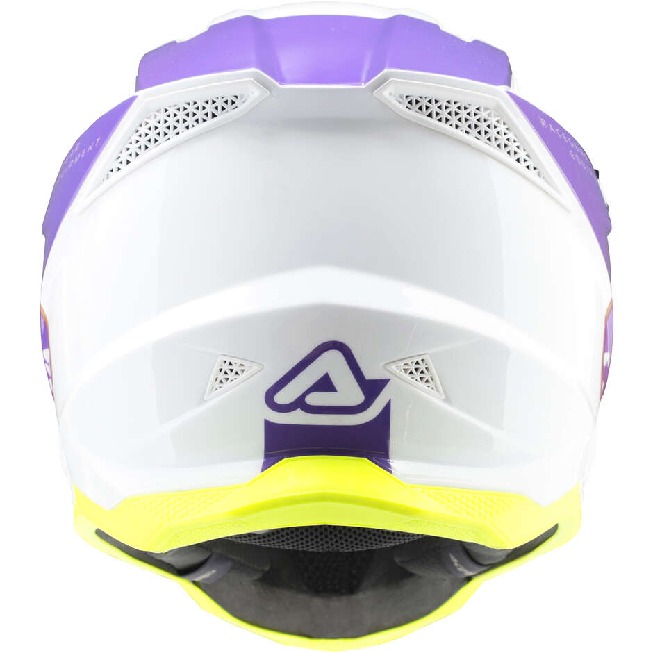 OFFROAD T711 Weiß/Lila Moto Cross Helm