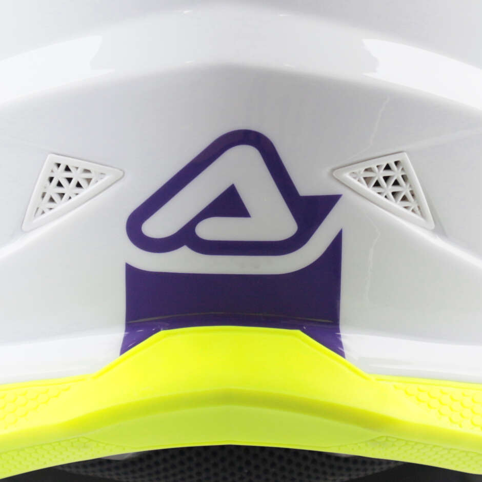 OFFROAD T711 Weiß/Lila Moto Cross Helm