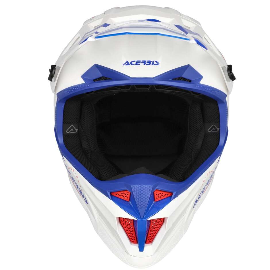 OFFROAD T711 Weiß Rot Blau Cross Motorradhelm