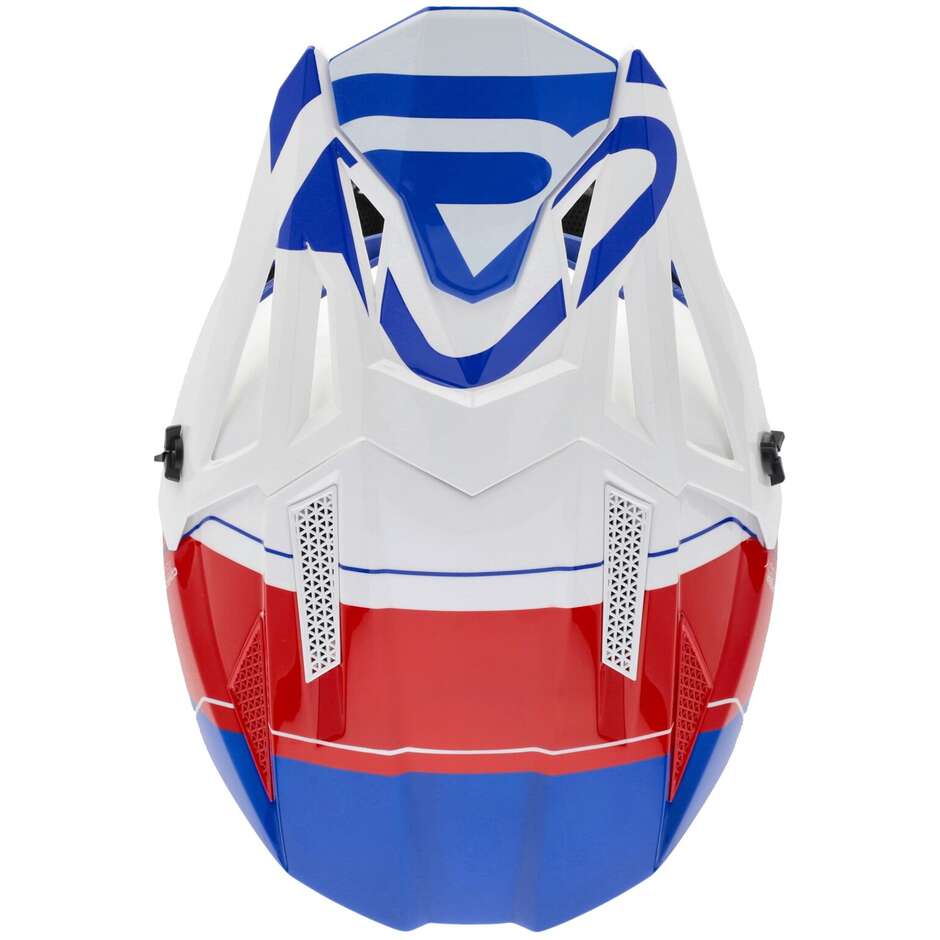 OFFROAD T711 Weiß Rot Blau Cross Motorradhelm