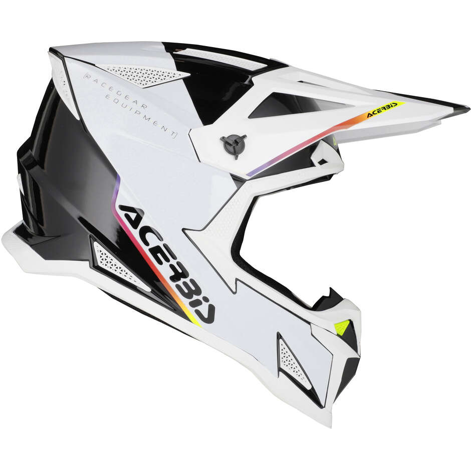 OFFROAD T711 White Black Cross Motorcycle Helmet