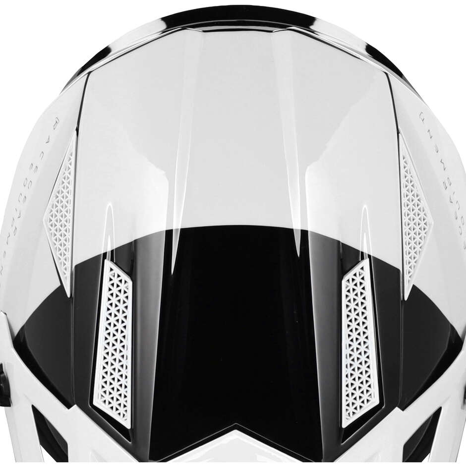OFFROAD T711 White Black Cross Motorcycle Helmet