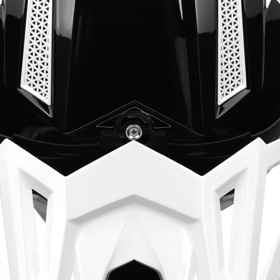 OFFROAD T711 White Black Cross Motorcycle Helmet