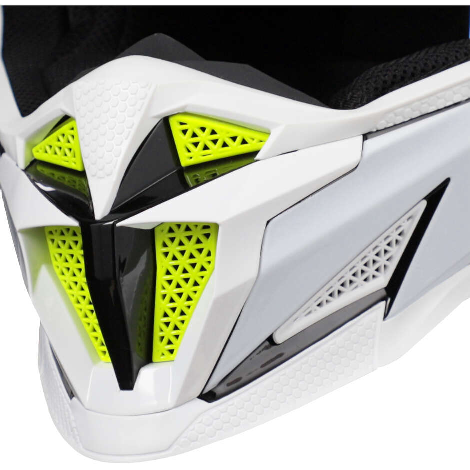 OFFROAD T711 White Black Cross Motorcycle Helmet