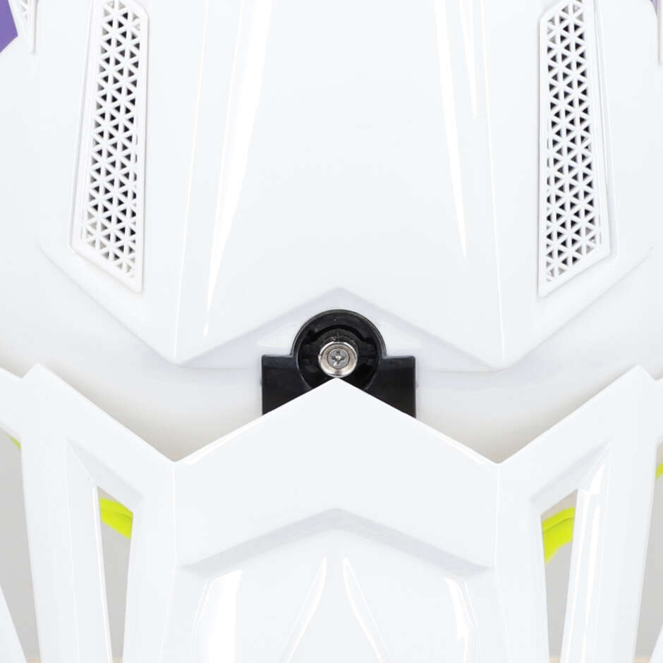 OFFROAD T711 White/Purple Moto Cross Helmet