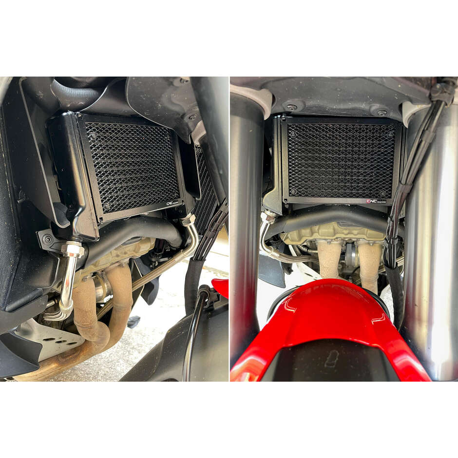 Oil Cooler Grill Ducati Multistrada V4 CNC Racing RA070 Black