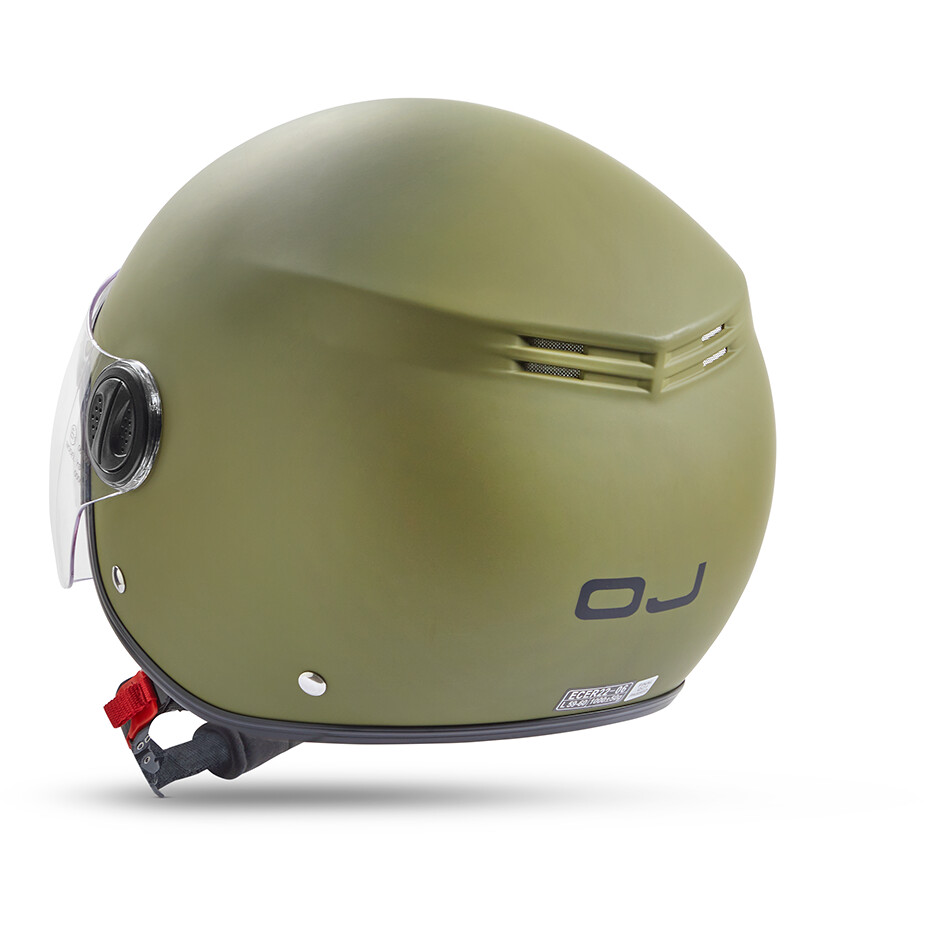 OJ ARIA Demi Jet Helmet Matt Green R22.06