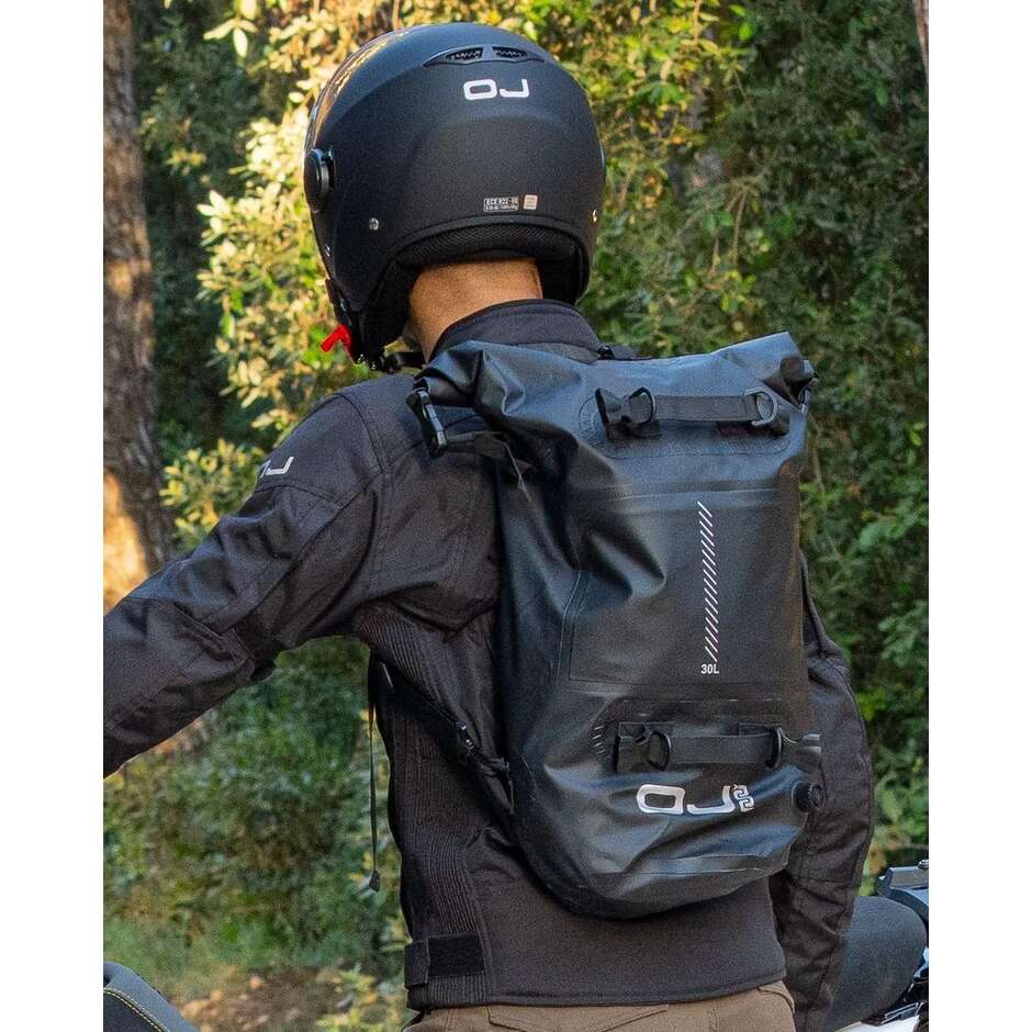 OJ DRY EXCURSION 30L Black Motorcycle Backpack